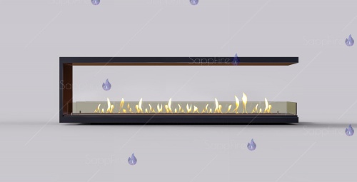 Встраиваемый биокамин / торцевой сквозной очаг 2000 (SappFire)