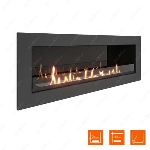 Биокамин SteelHeat ONE 1100 XL стекло + стемалит