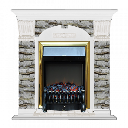 Арочный Алтай (белый)+Fobos Brass