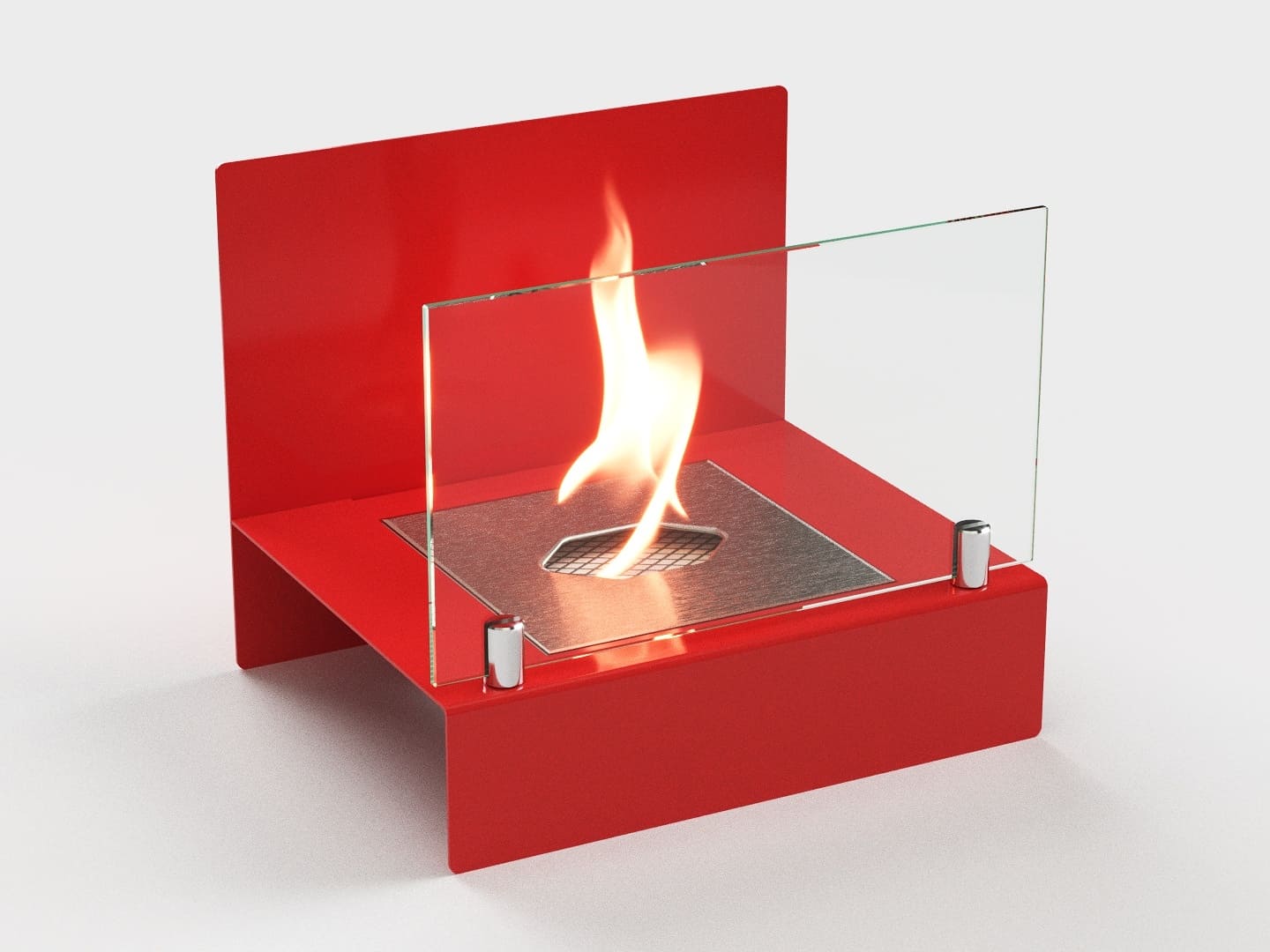 Настольный биокамин Lux Fire "Афиша" М (красный) по цене 10 527 руб.