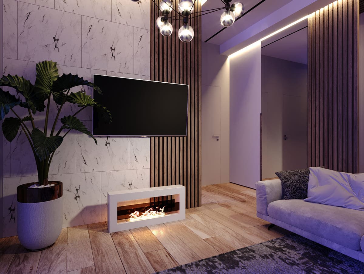 Биокамин "Русский огонь" Холл 900 настольный белый по цене 29 800 руб.