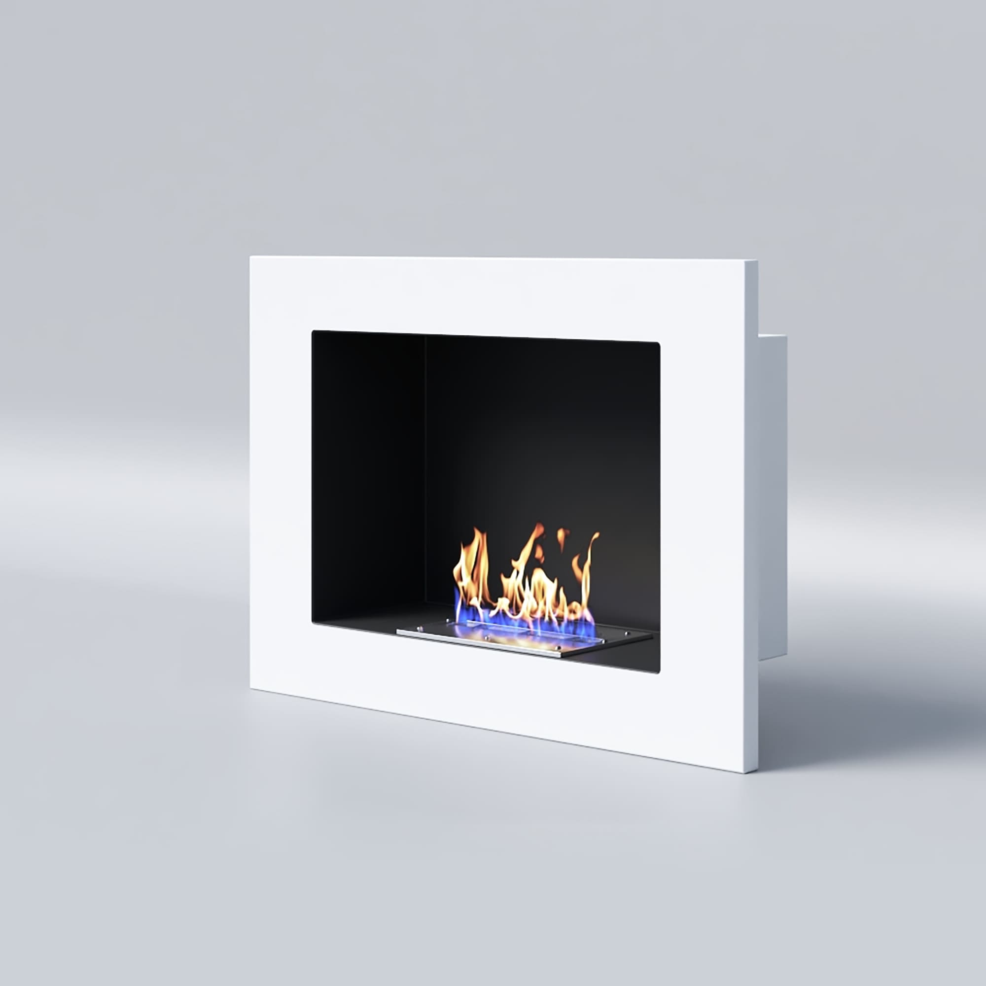 Биокамин "Русский огонь" Лайт Бланк 550V с защитным стеклом по цене 16 200 руб.