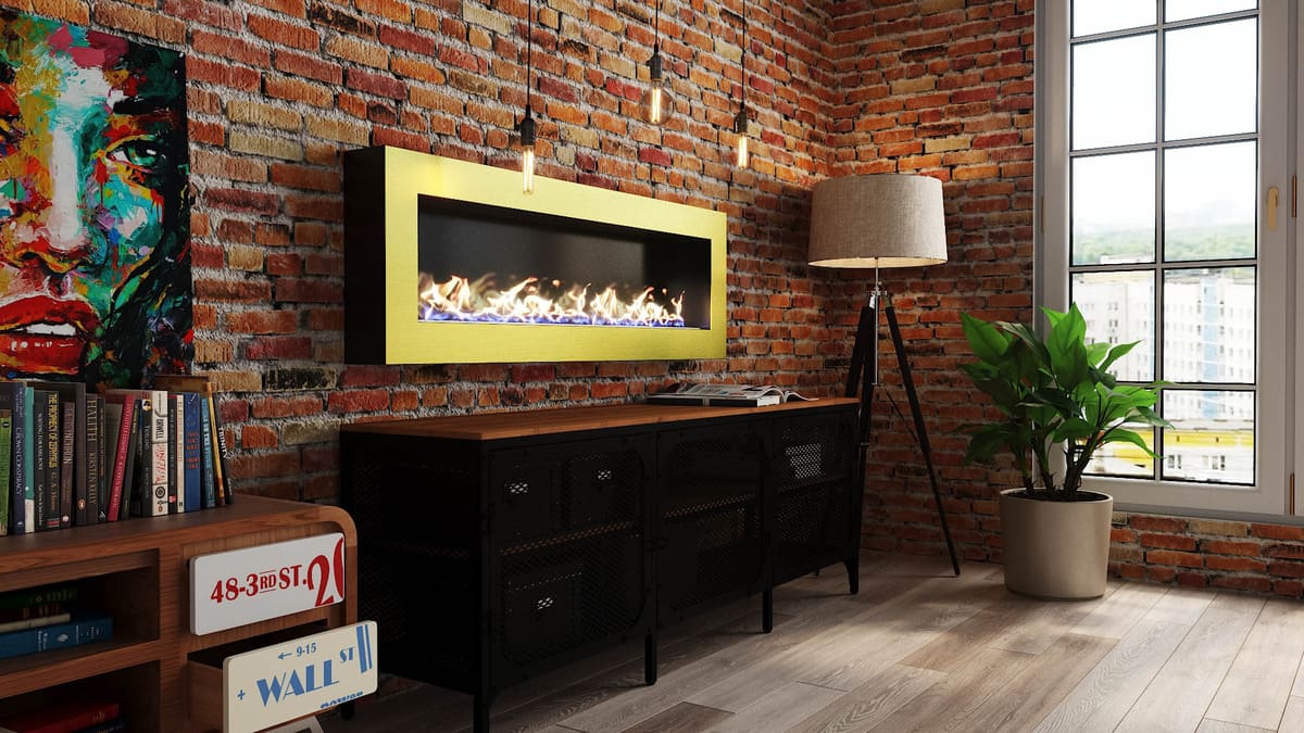 Биокамин "Русский огонь" Барокко 1300N настенный с защитным стеклом по цене 51 600 руб.