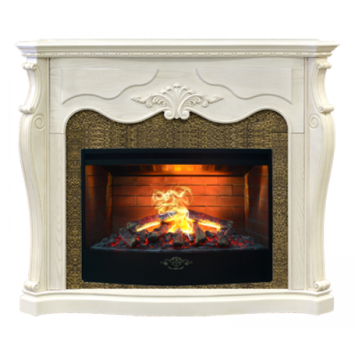 Versalle 33 (белый дуб)+3D FIRESTAR 33