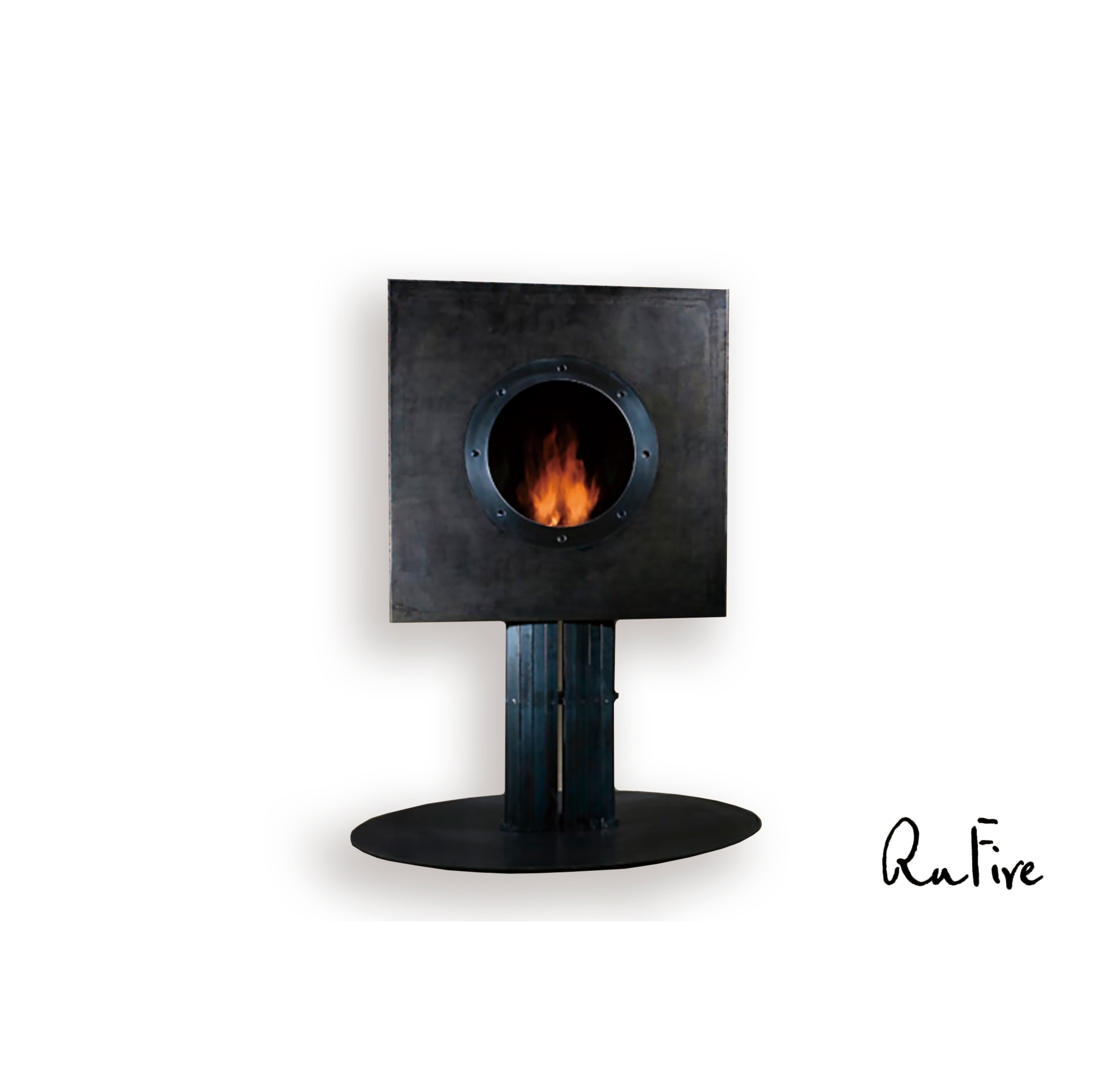 Биокамин RuFire SteamPunk floor cube по цене 142 000 руб.