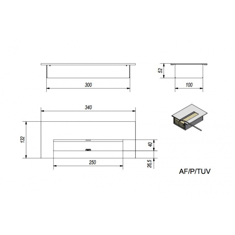 Биокамин Kratki DELTA 2 TUV VERTICAL(400*900) по цене 18 690 руб.