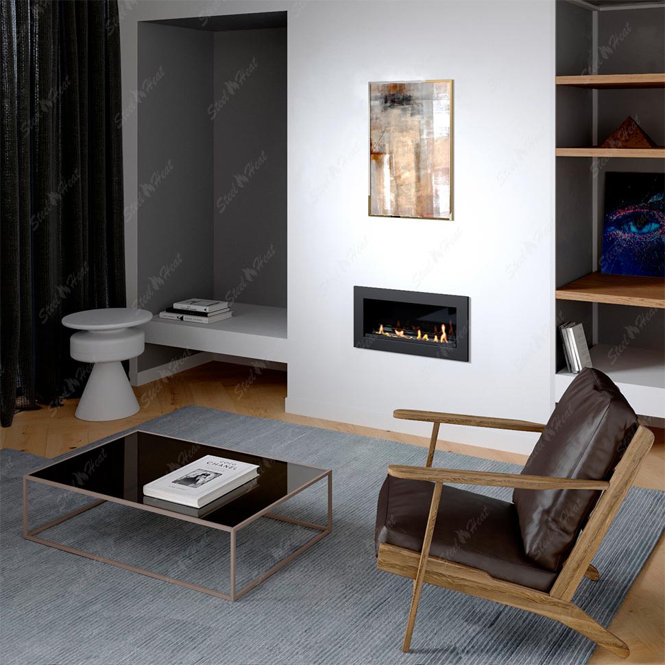 Биокамин SteelHeat ONE 800 XL стекло + стемалит по цене 38 496 руб.