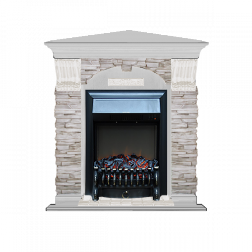 Арочный Мисхор угловой (беленый дуб)+Fobos Black