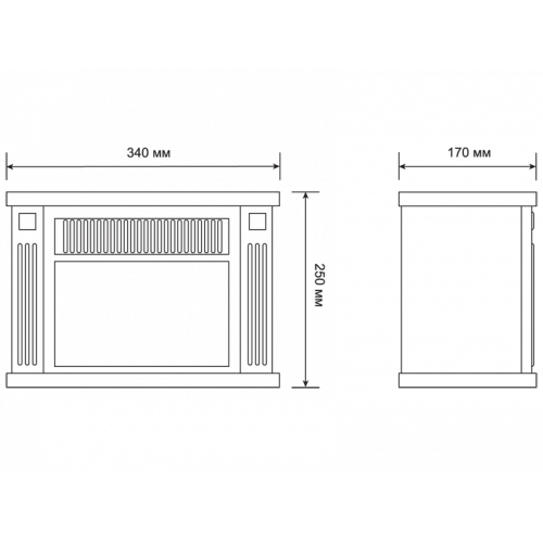 Электрический мини-камин EFP/M - 5012W