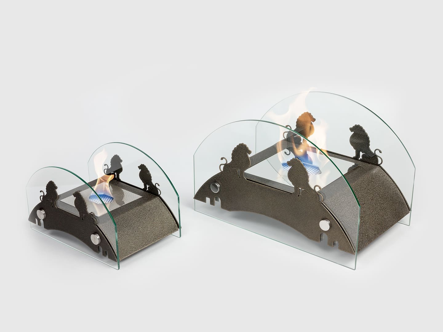 Настольный биокамин Lux Fire "Царский мост" S Бронза по цене 9 990 руб.