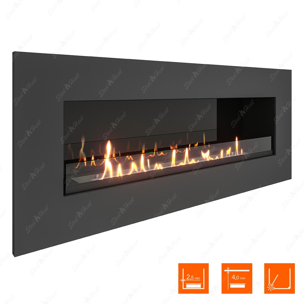 Биокамин SteelHeat GRAND 1200 XL стекло + стемалит по цене 53 800 руб.