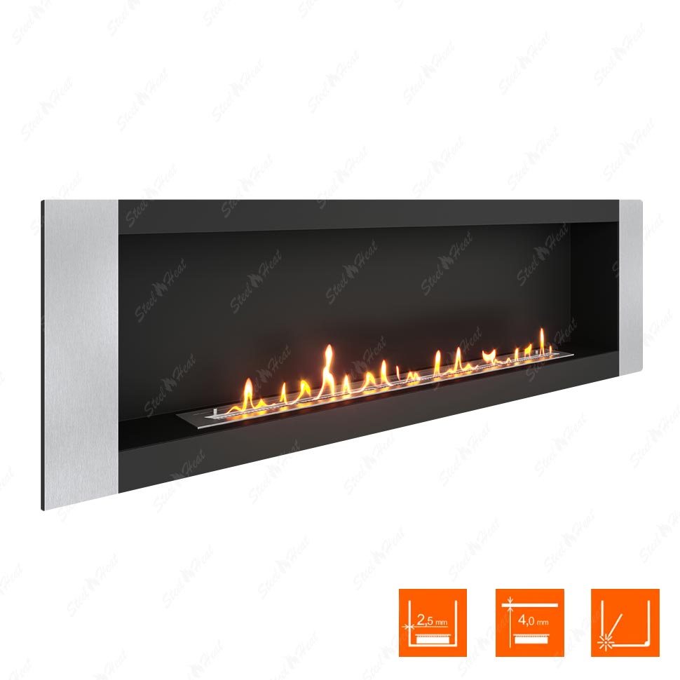 Биокамин SteelHeat LONG-V 1800 по цене 57 300 руб.