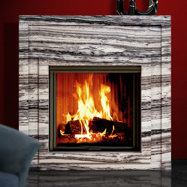 Биокамин Bioteplo Зебрано из мрамора