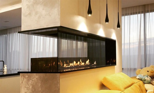 Встраиваемый биокамин / торцевой сквозной очаг 500 (SappFire)