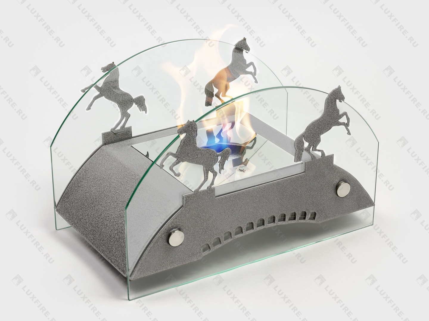 Настольный биокамин Lux Fire "Графский мост" М (серебро) по цене 19 602 руб.