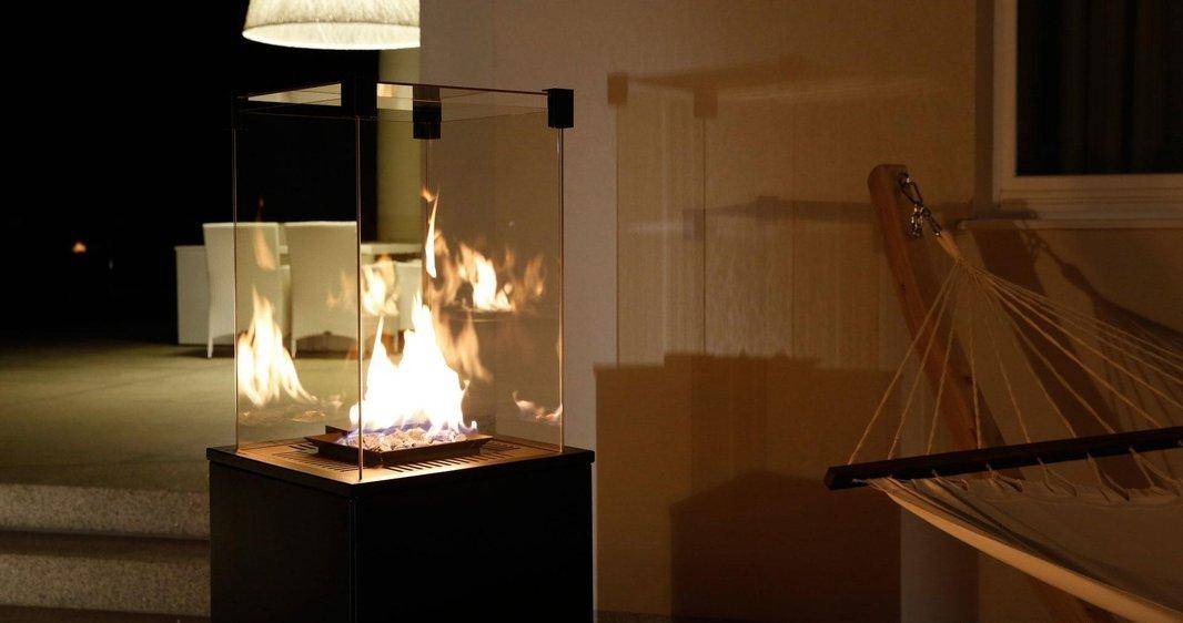 Газовый нагреватель Kratki PATIO/M/G31/37Mbar/Q/O/G, Oxide Grigio, с пультом управления