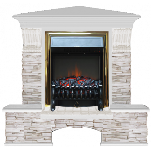 Бостон К Мисхор угловой (беленый дуб)+Fobos Brass