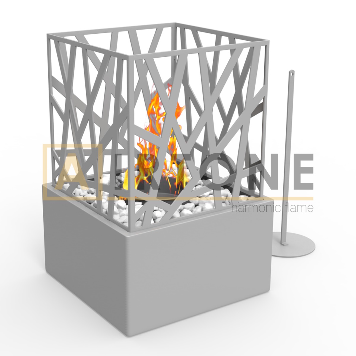 Биокамин настольный Airtone – Сlutter Grey по цене 10 000 руб.