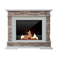 Биокамин в портале SteelHeat Pamir, стекло, стемалит