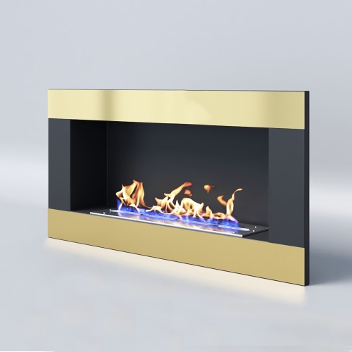 Биокамин "Русский огонь" Голд 900V встраиваемый с защитным стеклом