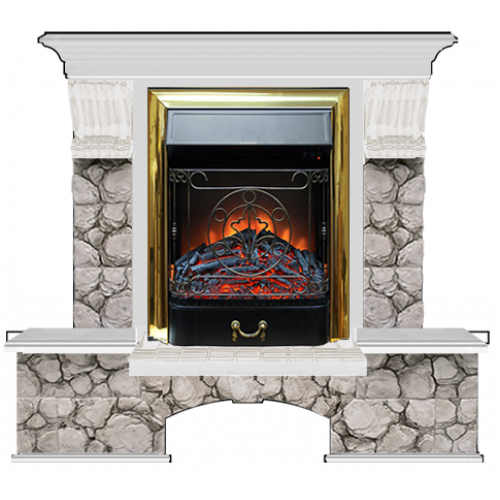 Бостон К Карелия (беленый дуб)+Majestic Brass