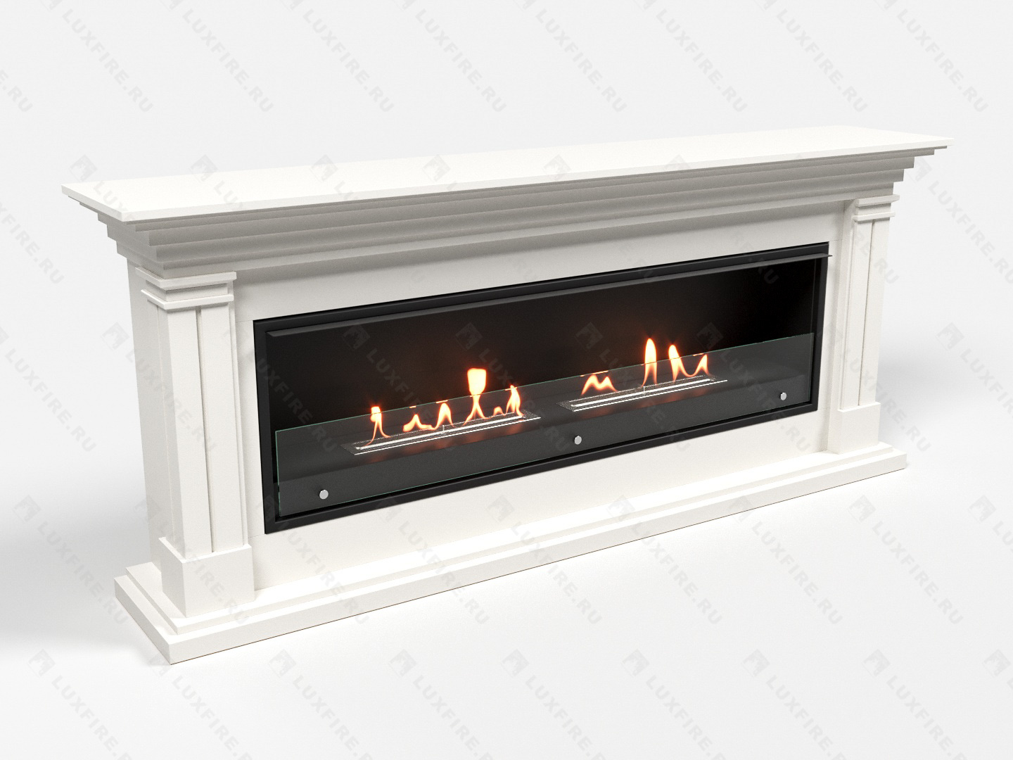Биокамин Lux Fire с порталом Ромео 60, белый