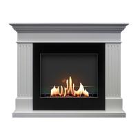 Биокамин в портале SteelHeat Turin, стекло