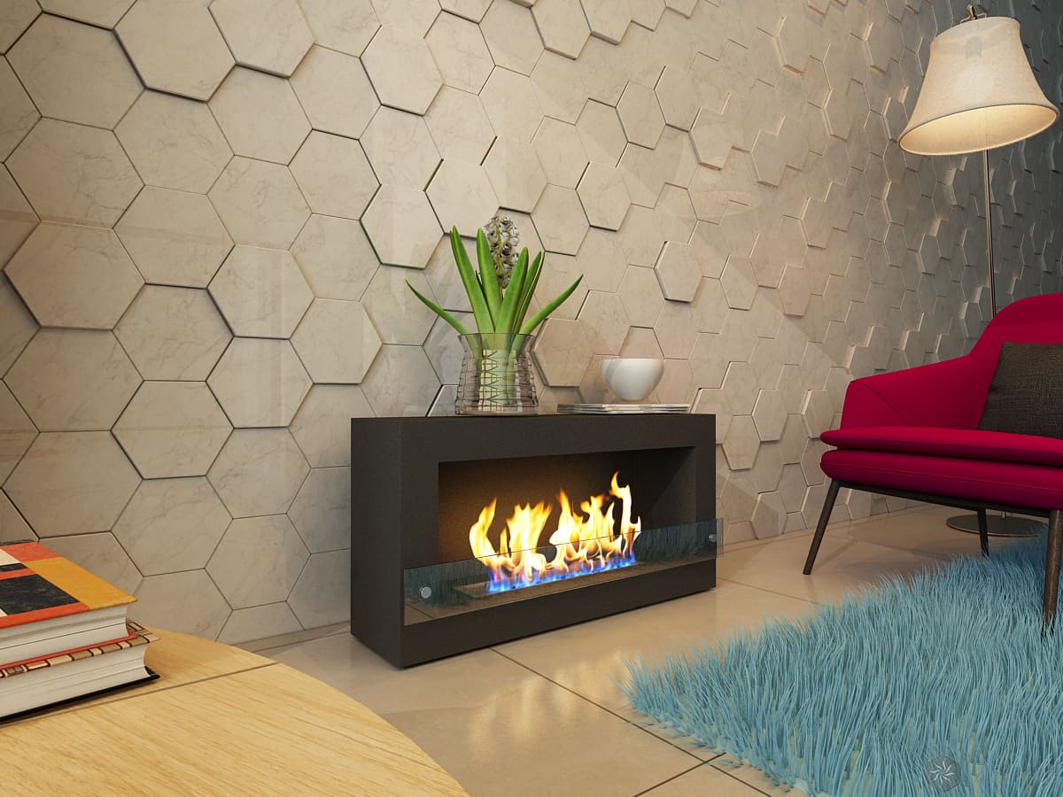 Напольный биокамин Zefire CONSTANT 1200 Чёрный по цене 51 500 руб.