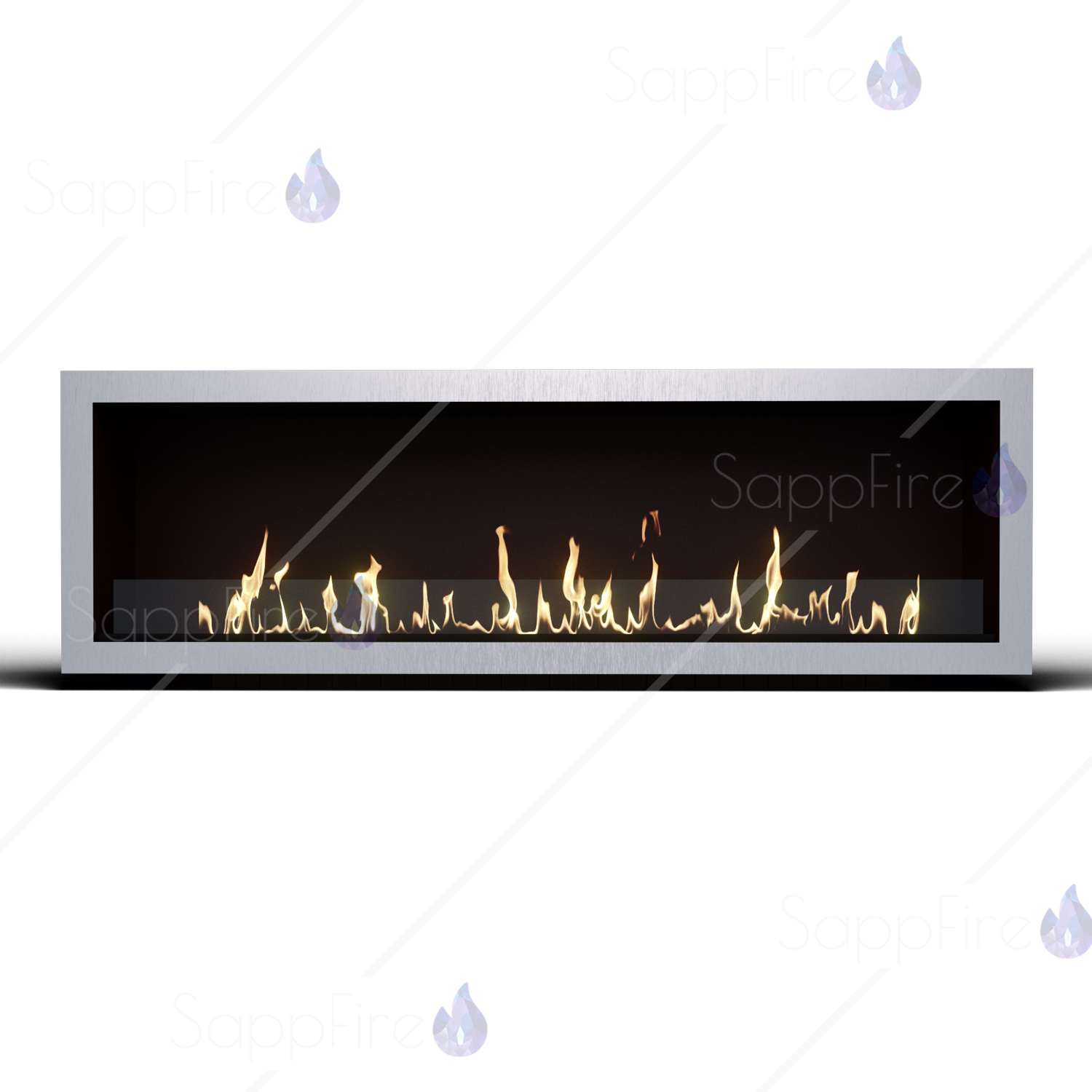 Встраиваемый очаг Venera 1300 шлифованный (SappFire) по цене 58 900 руб.