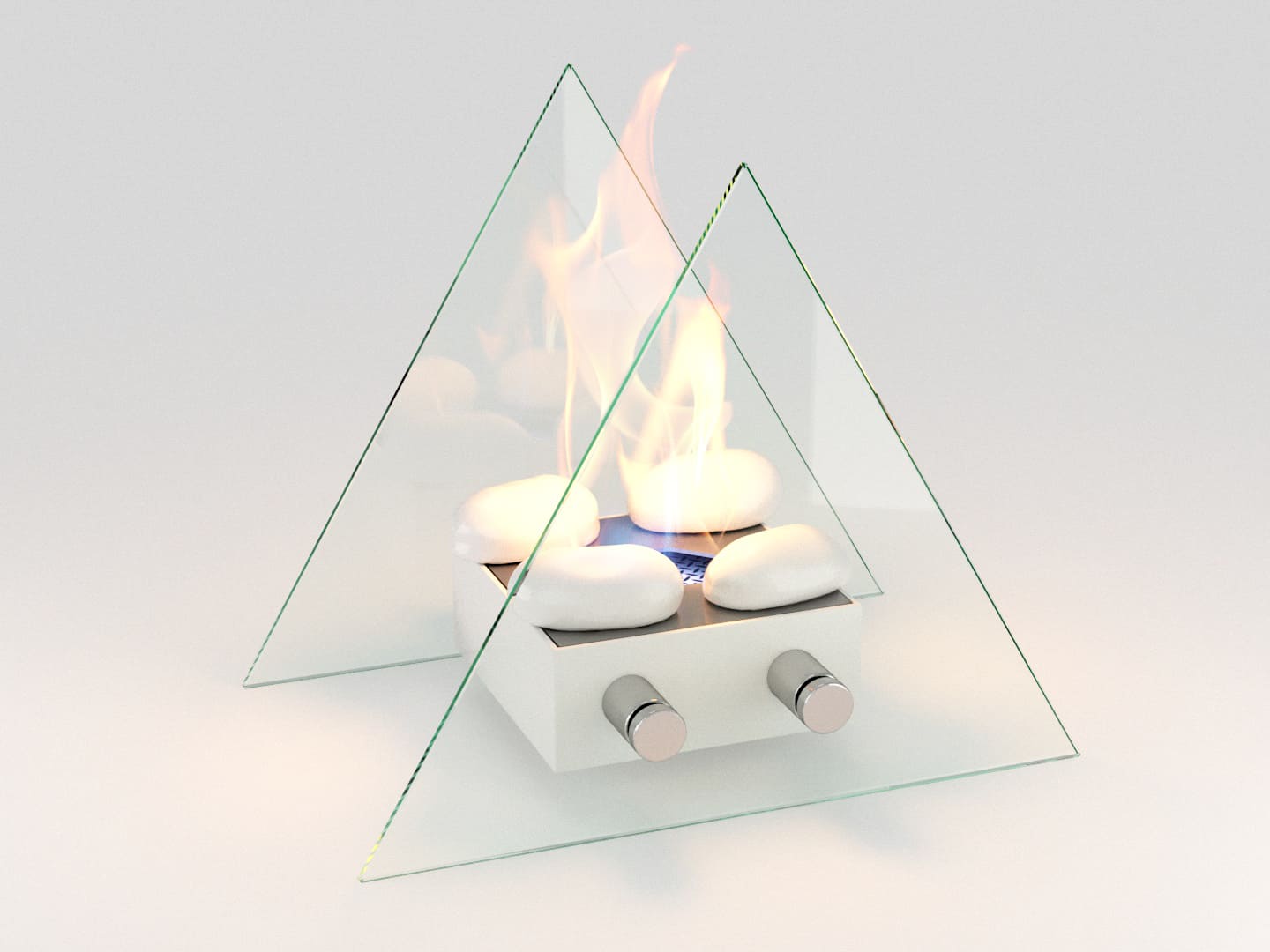 Настольный биокамин Lux Fire "Вулкан" M Белый по цене 11 490 руб.