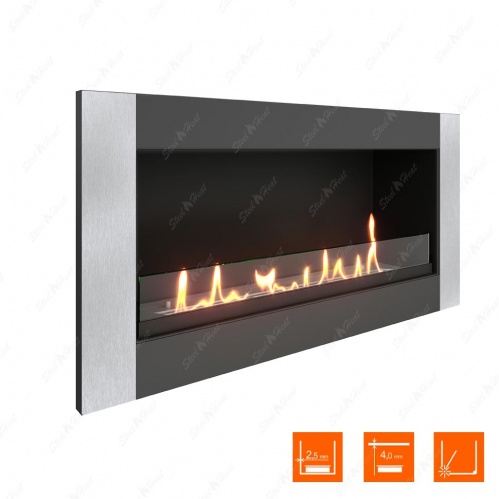 Биокамин SteelHeat ONE-V 800 XL стекло