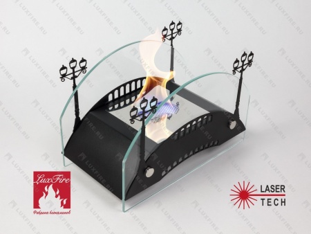Настольный биокамин Lux Fire "Пушкинский мост" М (черный) по цене 19 602 руб.