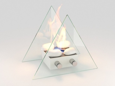 Настольный биокамин Lux Fire "Вулкан" M Белый по цене 11 490 руб.