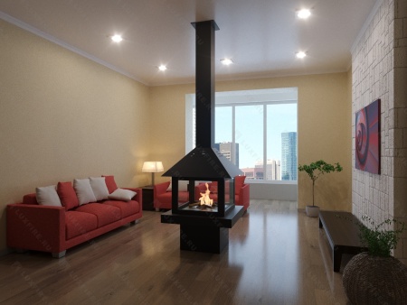 Островной биокамин Lux Fire Куб 850 по цене 391 133 руб.