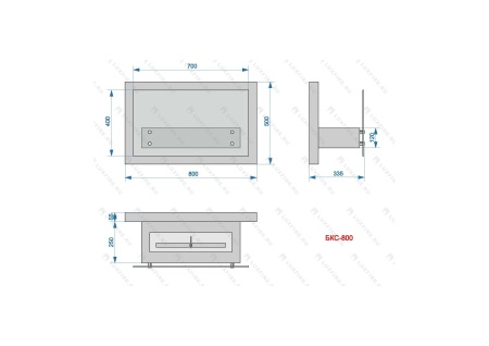 Настенный биокамин Lux Fire "Премьера" 800 по цене 55 418 руб.