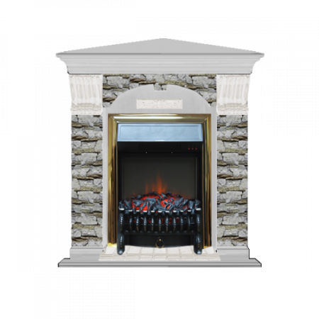 Арочный Алтай угловой (беленый дуб)+Fobos Brass